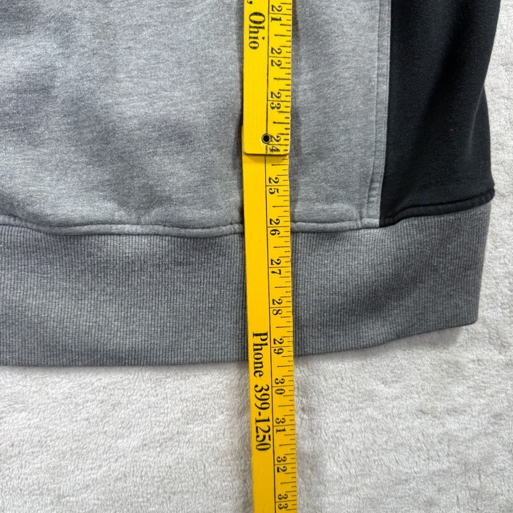 Nike Team Purdue University Hoodie Mens Medium Gray Black Colorblock Sweatshirt